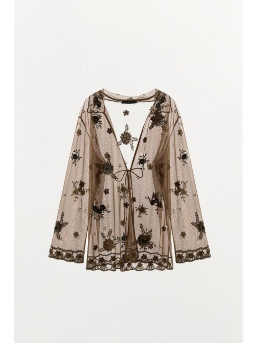 ZARA EMBROIDERED BEADED TOP 7521/172/926